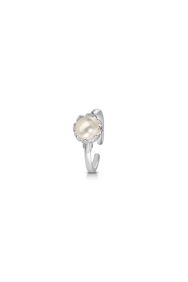 Newbridge Silverware Jewellery Pearl Leaf Ring* Boxed Gifts