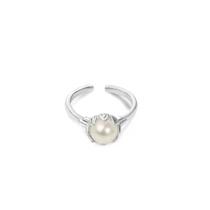 Newbridge Silverware Jewellery Pearl Leaf Ring* Boxed Gifts