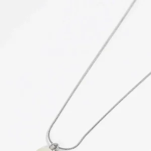 Joularie Pearl Pendant Necklace In Silver*Women As Seen On Social