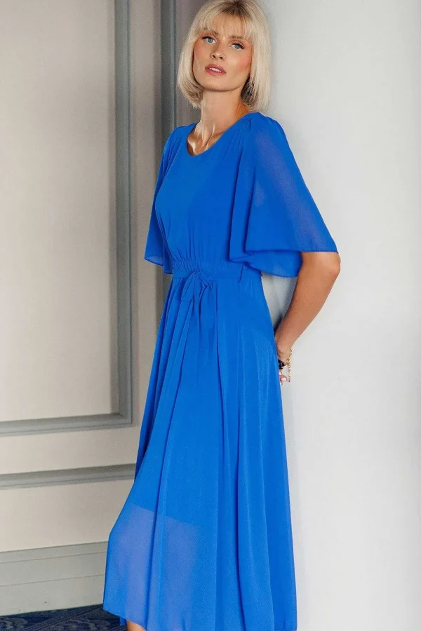 Pala D'oro Philipa Blue Midi Dress* Sale Dresses