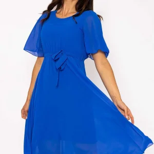 Pala D'oro Philipa Blue Midi Dress* Sale Dresses