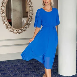 Pala D'oro Philipa Blue Midi Dress* Sale Dresses