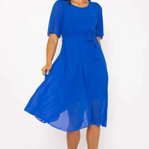Pala D'oro Philipa Blue Midi Dress* Sale Dresses