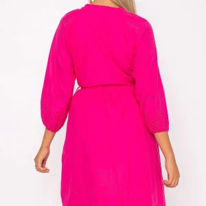 Rowen Avenue Pink Broderie Midi Dress* Sale Dresses