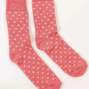 Cherish Accessories Pink Fairisle Cosy Socks In Box*Women Nightwear