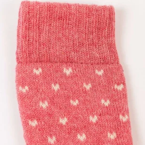 Cherish Accessories Pink Fairisle Cosy Socks In Box*Women Nightwear