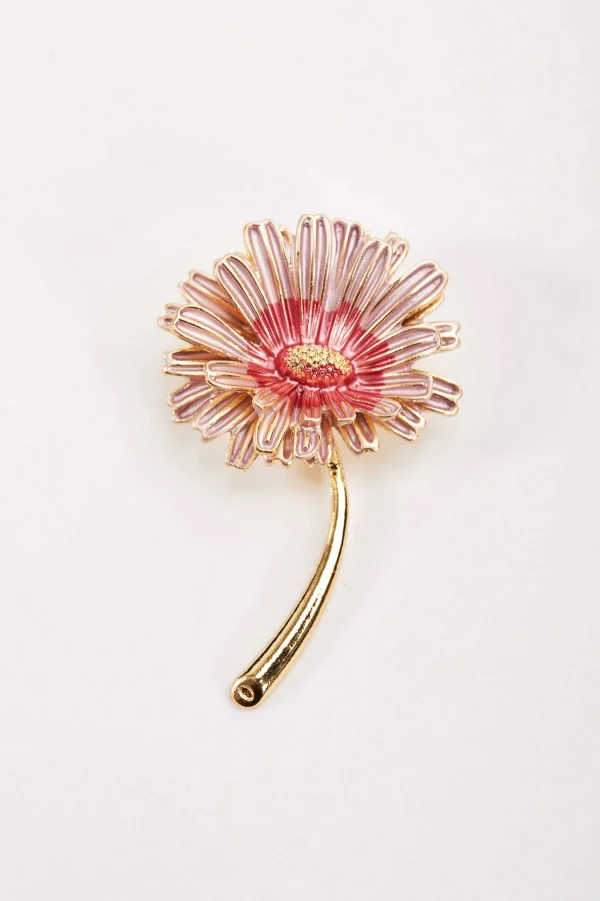 Soul Jewellery Pink Flower Brooch*Women Classic Fashion