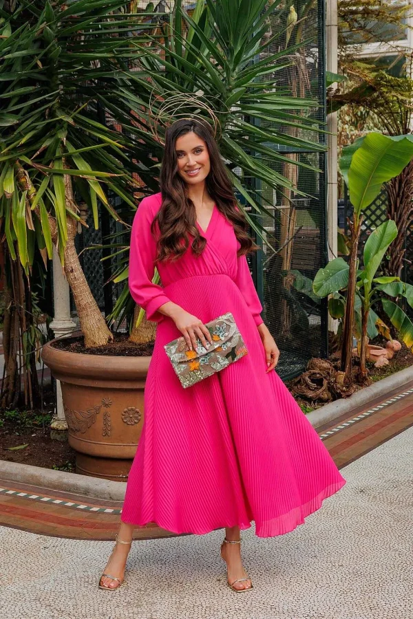 Pala D'oro Pink Hannah Midi Dress*Women Dresses & Jumpsuits