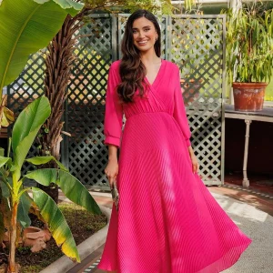 Pala D'oro Pink Hannah Midi Dress*Women Dresses & Jumpsuits