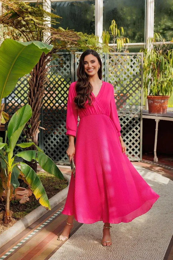 Pala D'oro Pink Hannah Midi Dress*Women Dresses & Jumpsuits