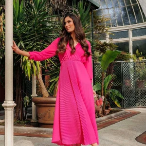 Pala D'oro Pink Hannah Midi Dress*Women Dresses & Jumpsuits