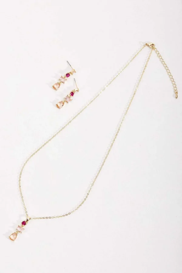 Soul Jewellery Pink Jewel Necklace* Boxed Gifts