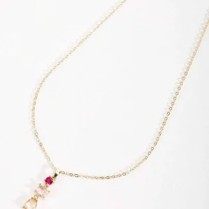 Soul Jewellery Pink Jewel Necklace* Boxed Gifts