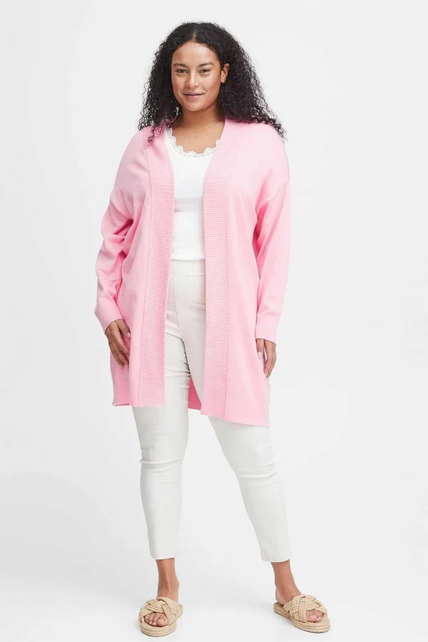 Simple Wish Pink Knitted Cardigan*Women Jumpers & Cardigans