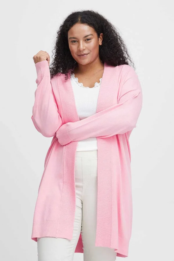 Simple Wish Pink Knitted Cardigan*Women Jumpers & Cardigans