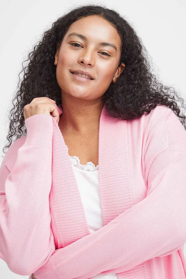 Simple Wish Pink Knitted Cardigan*Women Jumpers & Cardigans