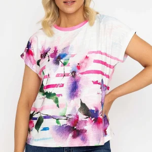 Voulez Vous Pink Printed Jersey Top*Women Tops & Blouses
