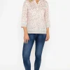 Voulez Vous Pink Printed Plaquet Top*Women Tops & Blouses