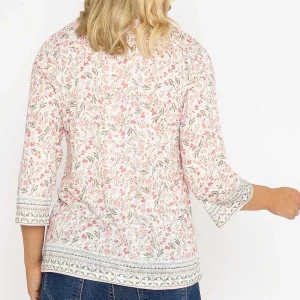 Voulez Vous Pink Printed Plaquet Top*Women Tops & Blouses