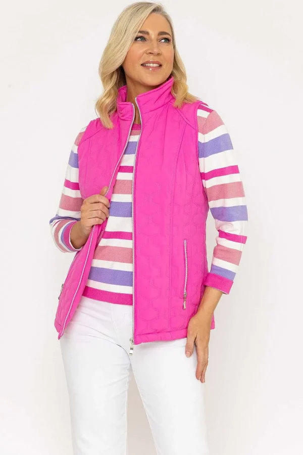 Voulez Vous Pink Quilted Gilet*Women Coats & Jackets
