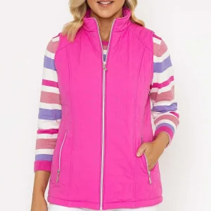 Voulez Vous Pink Quilted Gilet*Women Coats & Jackets