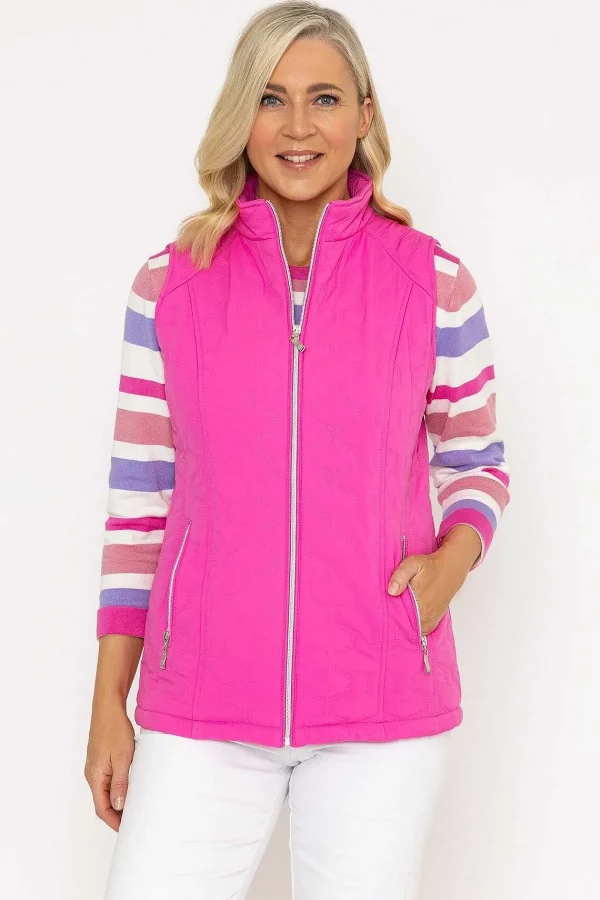 Voulez Vous Pink Quilted Gilet*Women Coats & Jackets