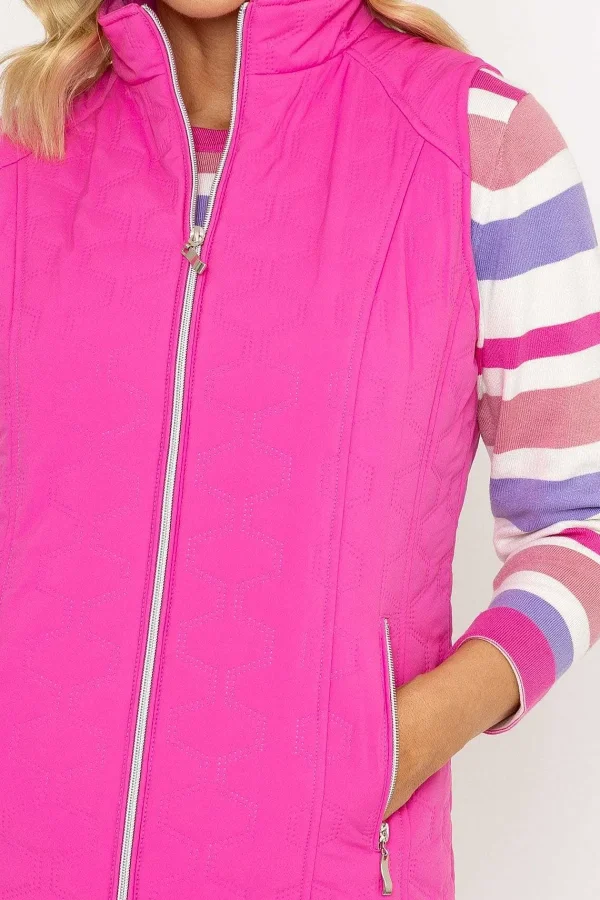 Voulez Vous Pink Quilted Gilet*Women Coats & Jackets