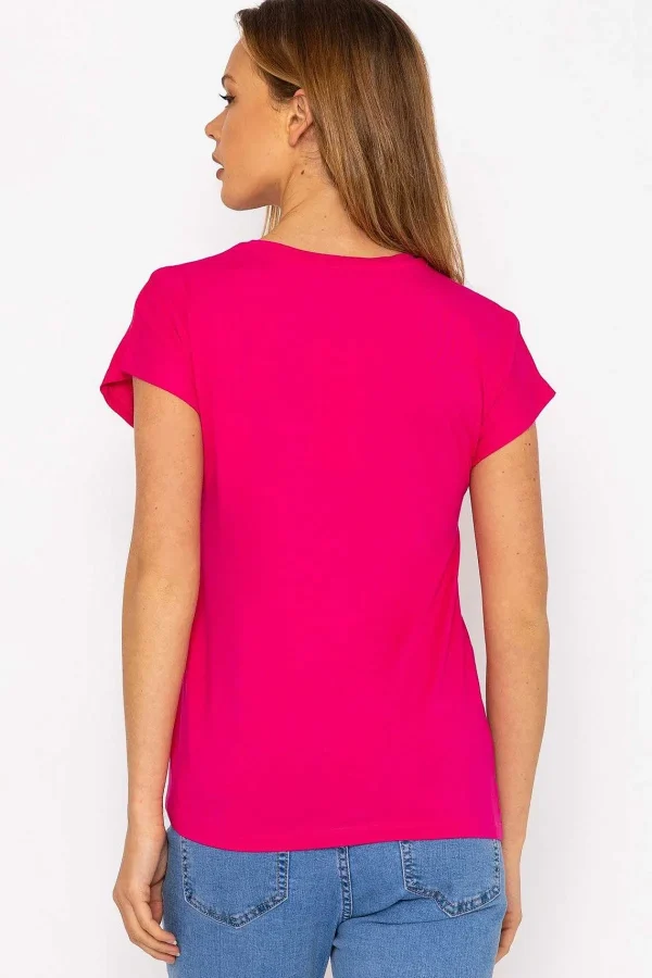 Kelly & Grace Weekend Pink Side Ruched Detail Top*Women Tops & Blouses