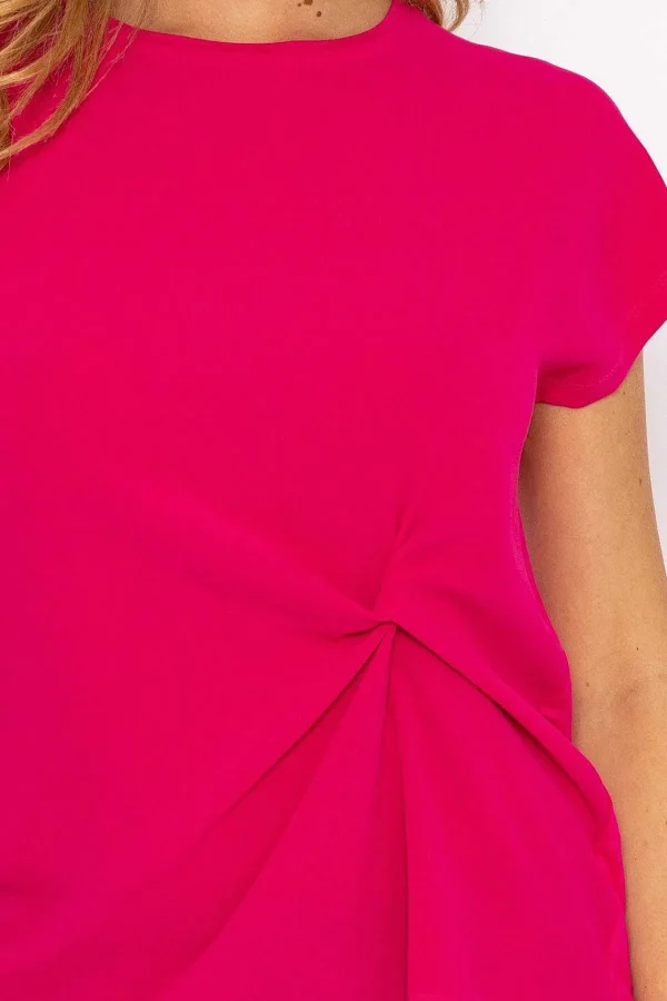 Kelly & Grace Weekend Pink Side Ruched Detail Top*Women Tops & Blouses