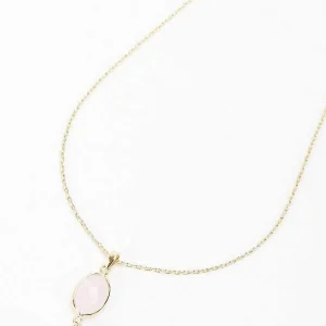 Soul Jewellery Pink Stone Drop Pearl Necklace* Boxed Gifts