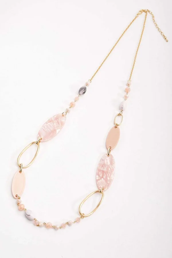 Soul Jewellery Pink Tortoise Link Necklace*Women Classic Fashion
