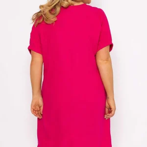 Ulla Popken Pink Viscose Dress*Women Dresses & Jumpsuits