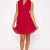 Rowen Avenue Pink Wrap Broderie Mini Dress* Sale Dresses