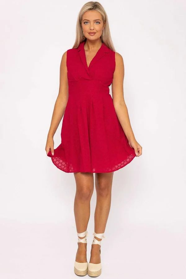 Rowen Avenue Pink Wrap Broderie Mini Dress* Sale Dresses