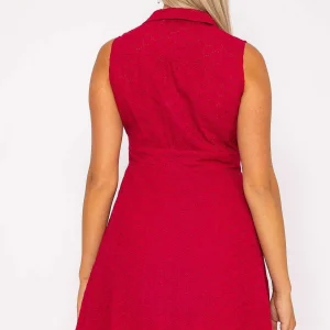 Rowen Avenue Pink Wrap Broderie Mini Dress* Sale Dresses