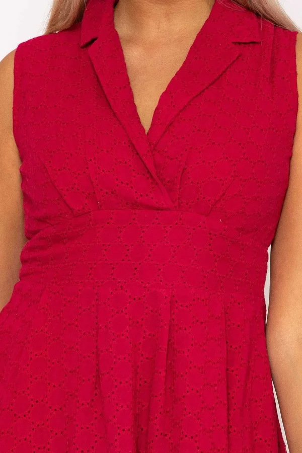 Rowen Avenue Pink Wrap Broderie Mini Dress* Sale Dresses