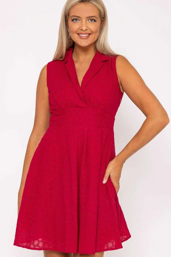 Rowen Avenue Pink Wrap Broderie Mini Dress* Sale Dresses