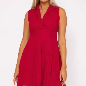 Rowen Avenue Pink Wrap Broderie Mini Dress* Sale Dresses