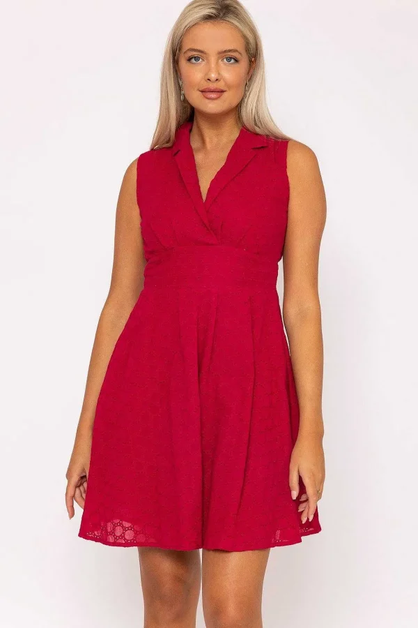 Rowen Avenue Pink Wrap Broderie Mini Dress* Sale Dresses