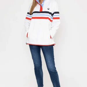 West Quay Pique Stripe Sweatshirt In Ecru*Women Hoodies & Sweatshirts