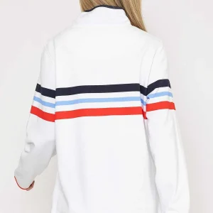 West Quay Pique Stripe Sweatshirt In Ecru*Women Hoodies & Sweatshirts