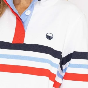 West Quay Pique Stripe Sweatshirt In Ecru*Women Hoodies & Sweatshirts