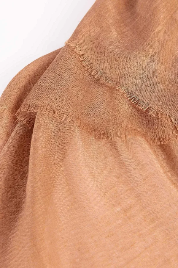 Pala D'oro Accessories Plain Scarf In Camel* Accessories