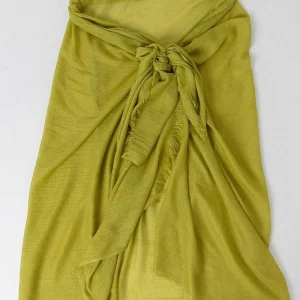 Pala D'oro Accessories Plain Scarf In Lime* Accessories