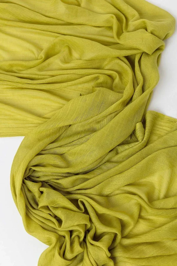 Pala D'oro Accessories Plain Scarf In Lime* Accessories