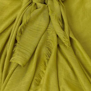 Pala D'oro Accessories Plain Scarf In Lime* Accessories