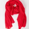 Pala D'oro Accessories Plain Scarf In Red* Accessories