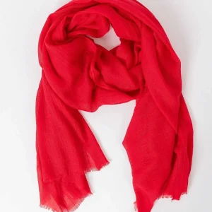 Pala D'oro Accessories Plain Scarf In Red* Accessories
