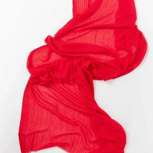 Pala D'oro Accessories Plain Scarf In Red* Accessories