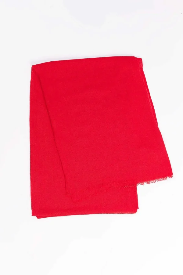 Pala D'oro Accessories Plain Scarf In Red* Accessories